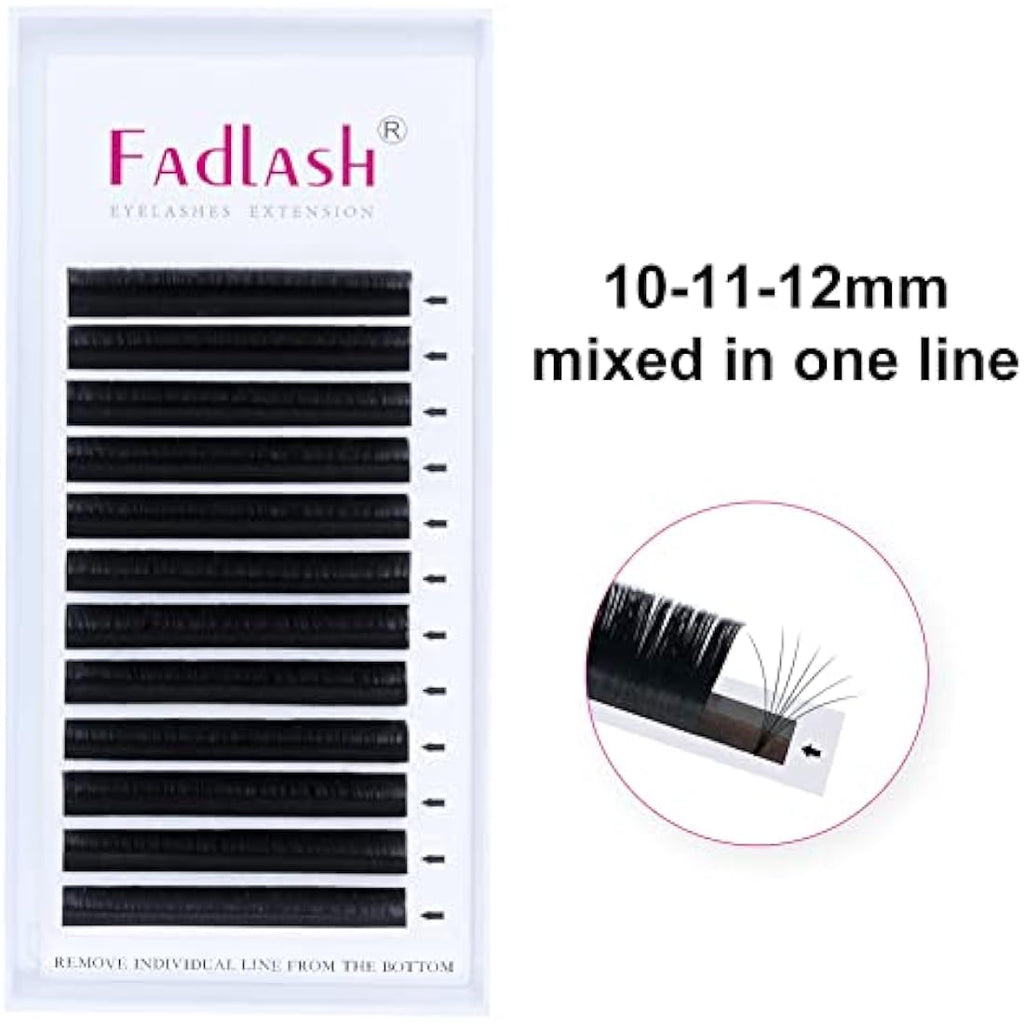 Fadlash Easy Fan Lashes – C Curl 0.07mm Mixed Russian Volume Silk Lashes