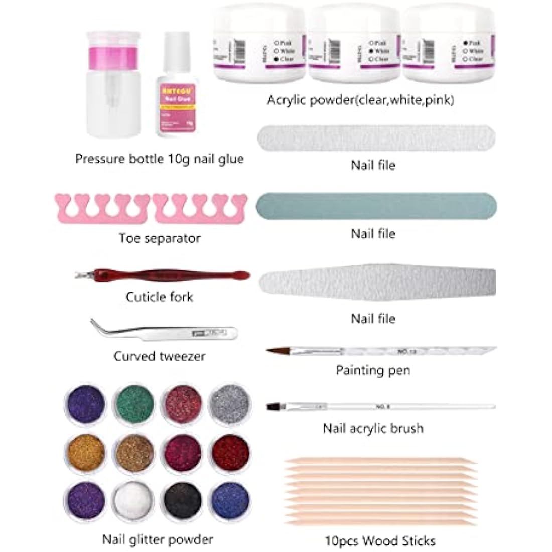 Acrylic Nail Practice Hand – Flexible Manicure Model
