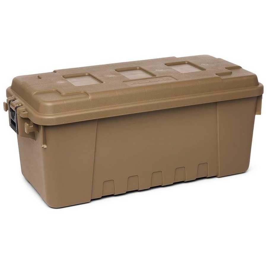 Plano Sportsman's Trunk – 64L Heavy Duty Stackable Storage Box, Tan