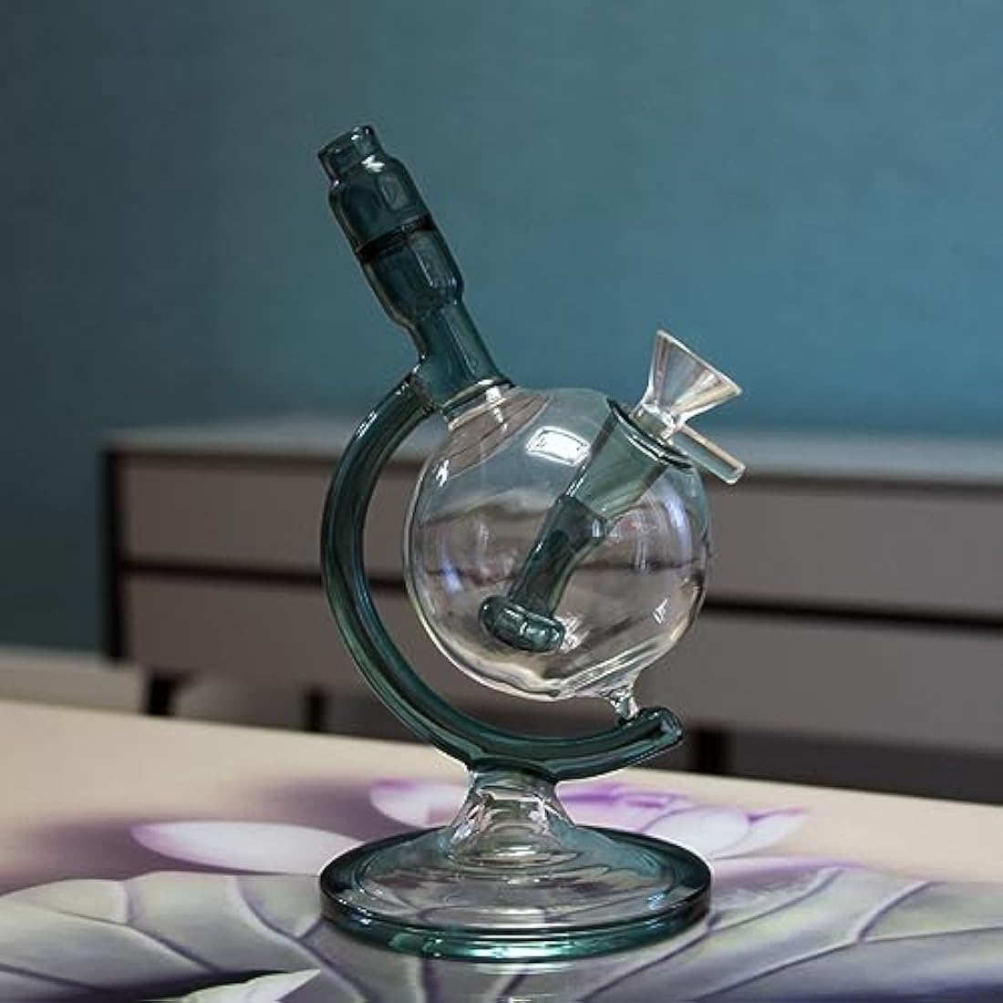 Jolof Store Glass Bong – 25cm Tornado Percolator Borosilicate Water Pipe