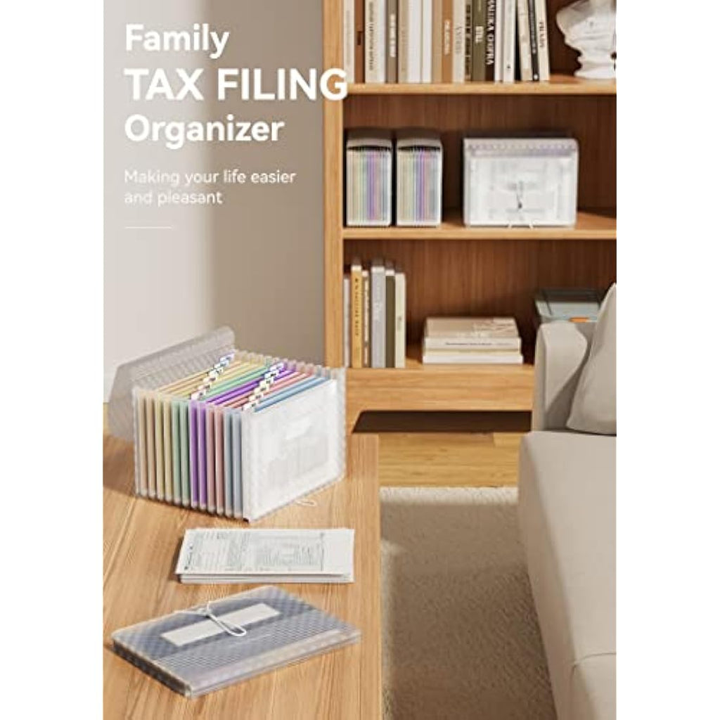 ABC life A4 Expanding File Organiser | 13 Pockets Grid Document Folder