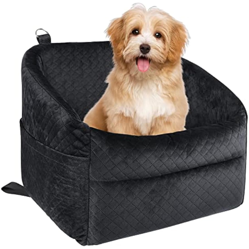 Dog Booster Seat | Small Dog Car Seat with Safety Leash