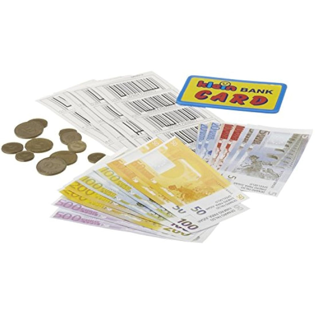 Theo Klein Electronic Toy Cash Register with Scanner and Play Money
