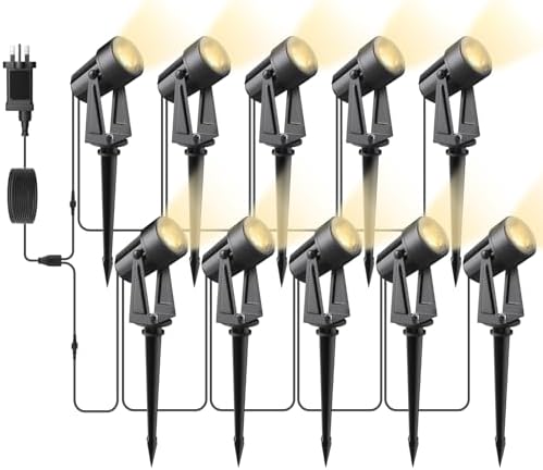 Svater 10-in-1 LED Garden Spotlights | 32m IP65 Waterproof Landscape Lights