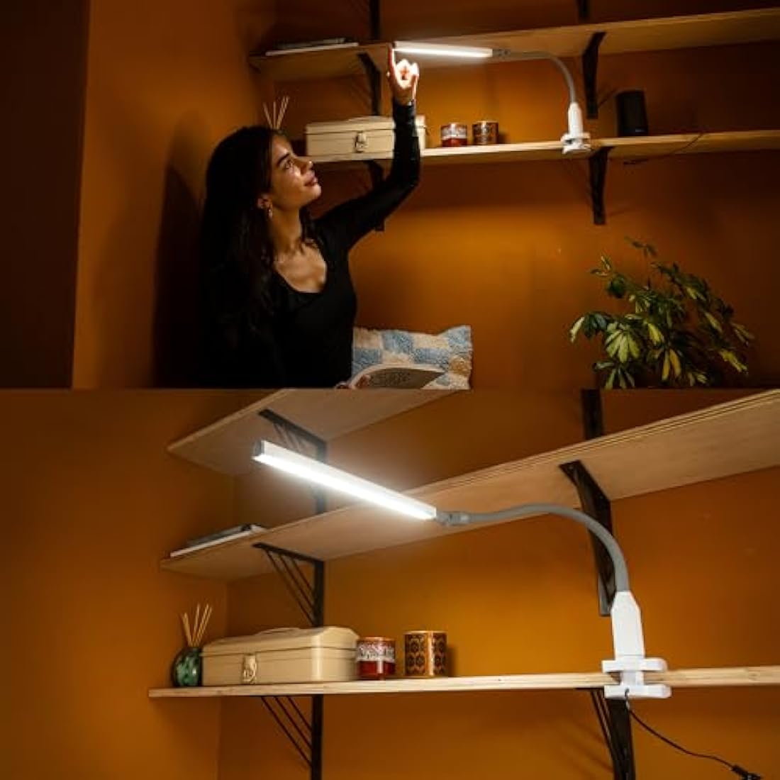 Daylight UnoPro Clamp Lamp | High CRI 95 LED Task Light - White