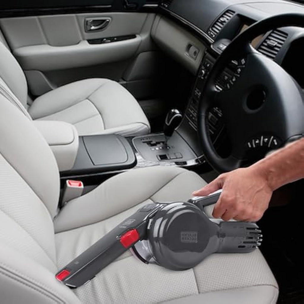 BLACK+DECKER 12V Car Hand Vacuum – Cordless Pivoting Auto Cleaner