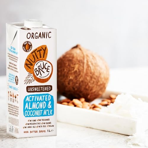 Nutty Bruce Unsweetened Activated Almond & Coconut Milk – 6 x 1L