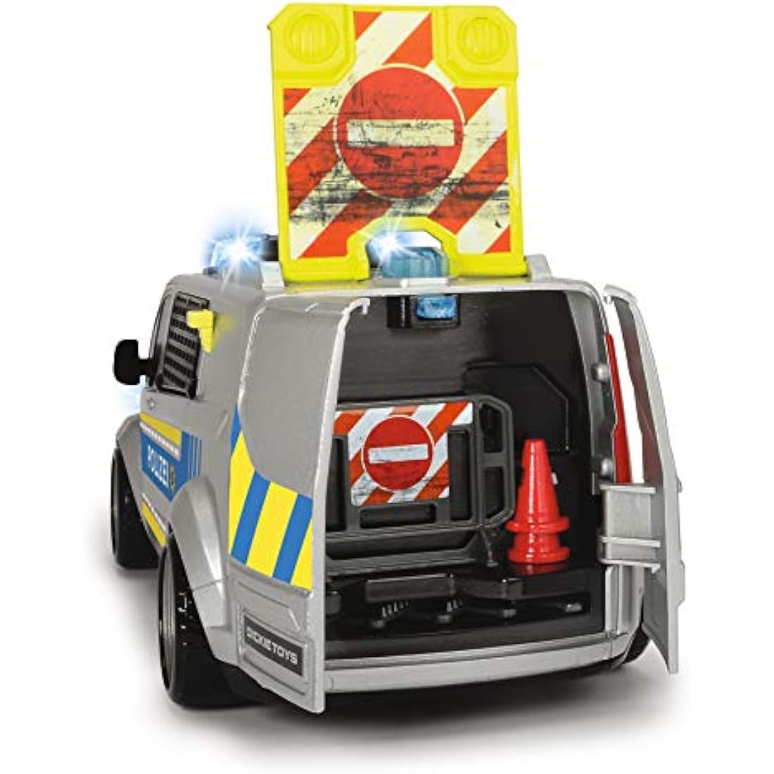 Dickie Toys Ford Transit Police Car – 28cm Toy Van with Siren and Lights