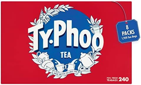 Typhoo English Breakfast Tea Bags – Bulk Case of 8 x 240 Teabags