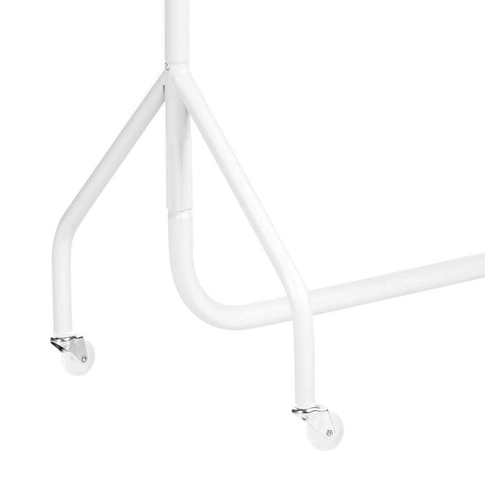 The Shopfitting Shop Heavy Duty White Clothes Rail | 6ft Steel Garment Rack