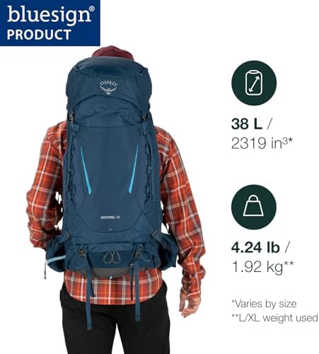 Osprey Kestrel Men's Hiking Backpack | Durable Outdoor Trekking Pack