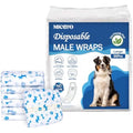 MICOOYO Male Dog Diapers | Super Absorbent Disposable Belly Bands - 50 Pack