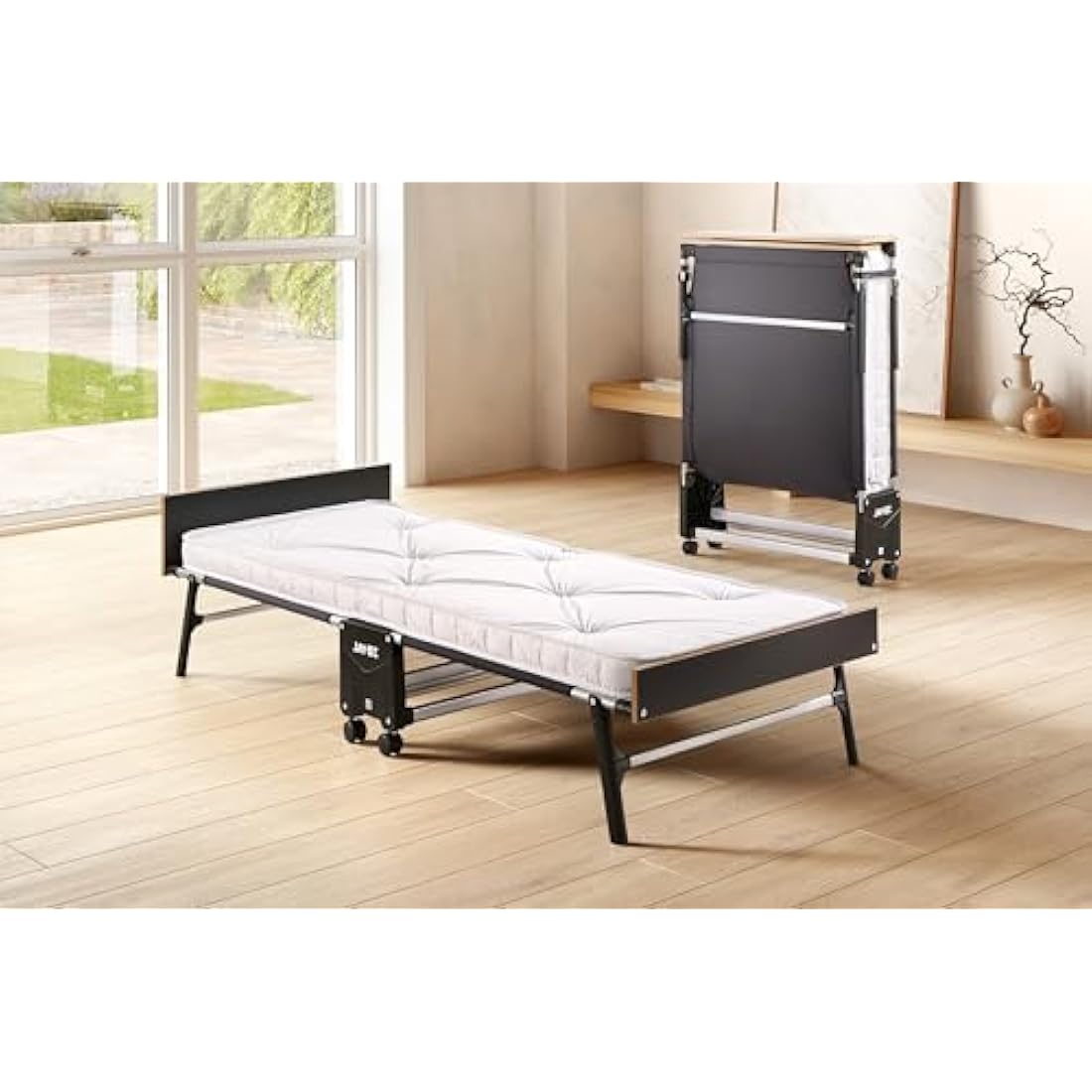 JAY-BE GP80 Single Folding Guest Bed | e-Pocket Sprung Mattress