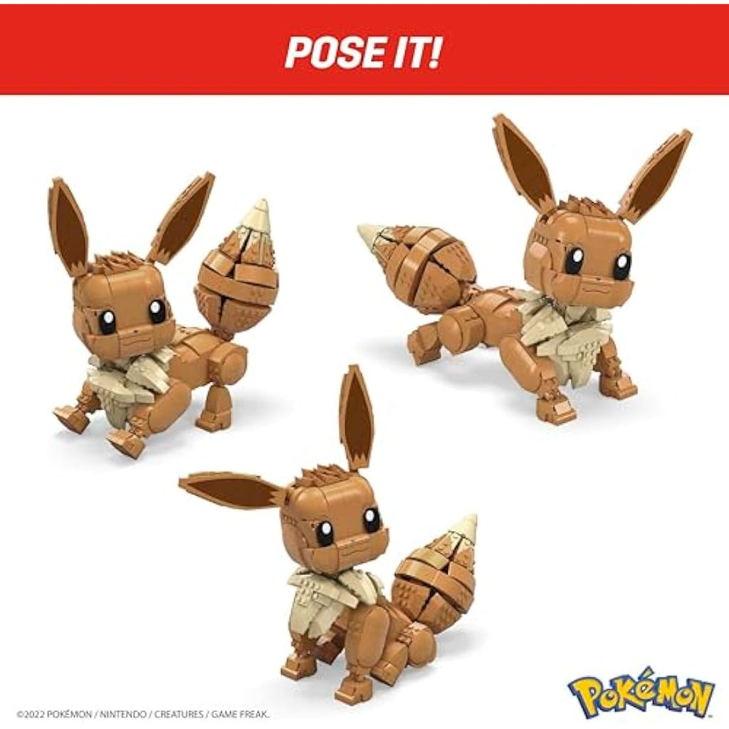 MEGA Pokémon Jumbo Eevee Building Set – 824 Piece Poseable Model Kit