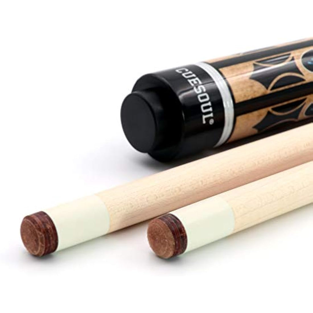 CUESOUL 58" 19oz Canadian Maple Pool Cue Stick | Quick-Release Joint
