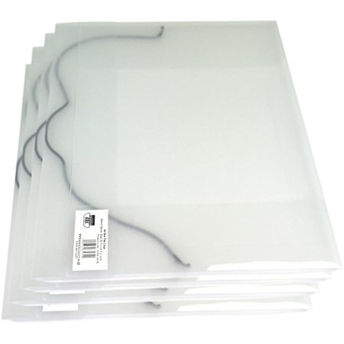Ark A4 Clear Plastic Box Files – Elasticated Document Storage (10 Pack)