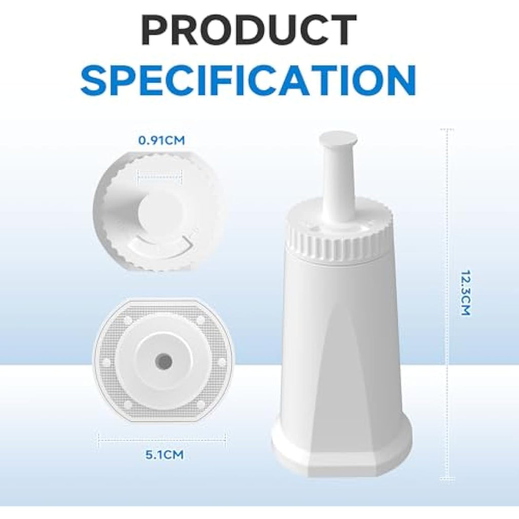 AQUALTRA Coffee Machine Water Filter for Sage & Breville SES008 – 6 Pack