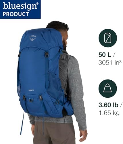 Osprey Rook Men's Hiking Backpack | Durable Outdoor Travel Pack