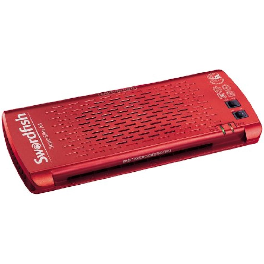 Swordfish Super Slim A4 Paper Laminator - 4 Roller Jam-Free - Red