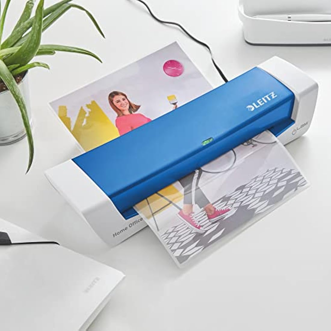 Leitz iLam A4 Laminator for Home Office – Metallic Blue, 73681036