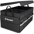 Knodel Car Boot Organiser | Foldable 600D Oxford Storage Box - Black