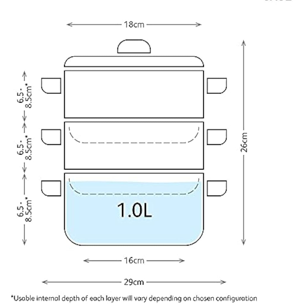 Judge 3 Tier Stainless Steel Steamer Set | 18cm Induction Casserole Pan