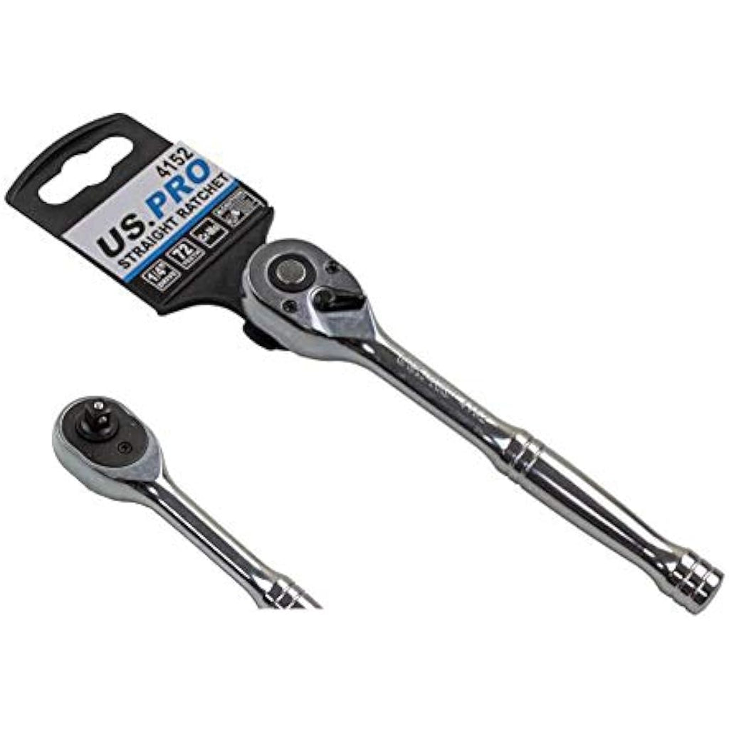 US PRO 1/4" Drive 72T Quick Release Reversible Ratchet Socket Wrench