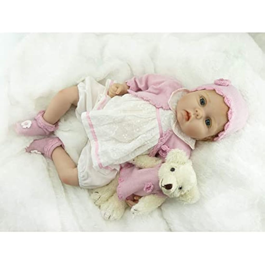 Jolof Store Reborn Monkey Doll – 21 Inch Lifelike Silicone Orangutan Toy