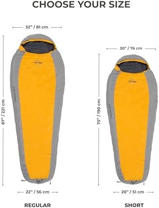 TETON Sports TrailHead Ultralight Sleeping Bag - 20°F Cold Weather Gear