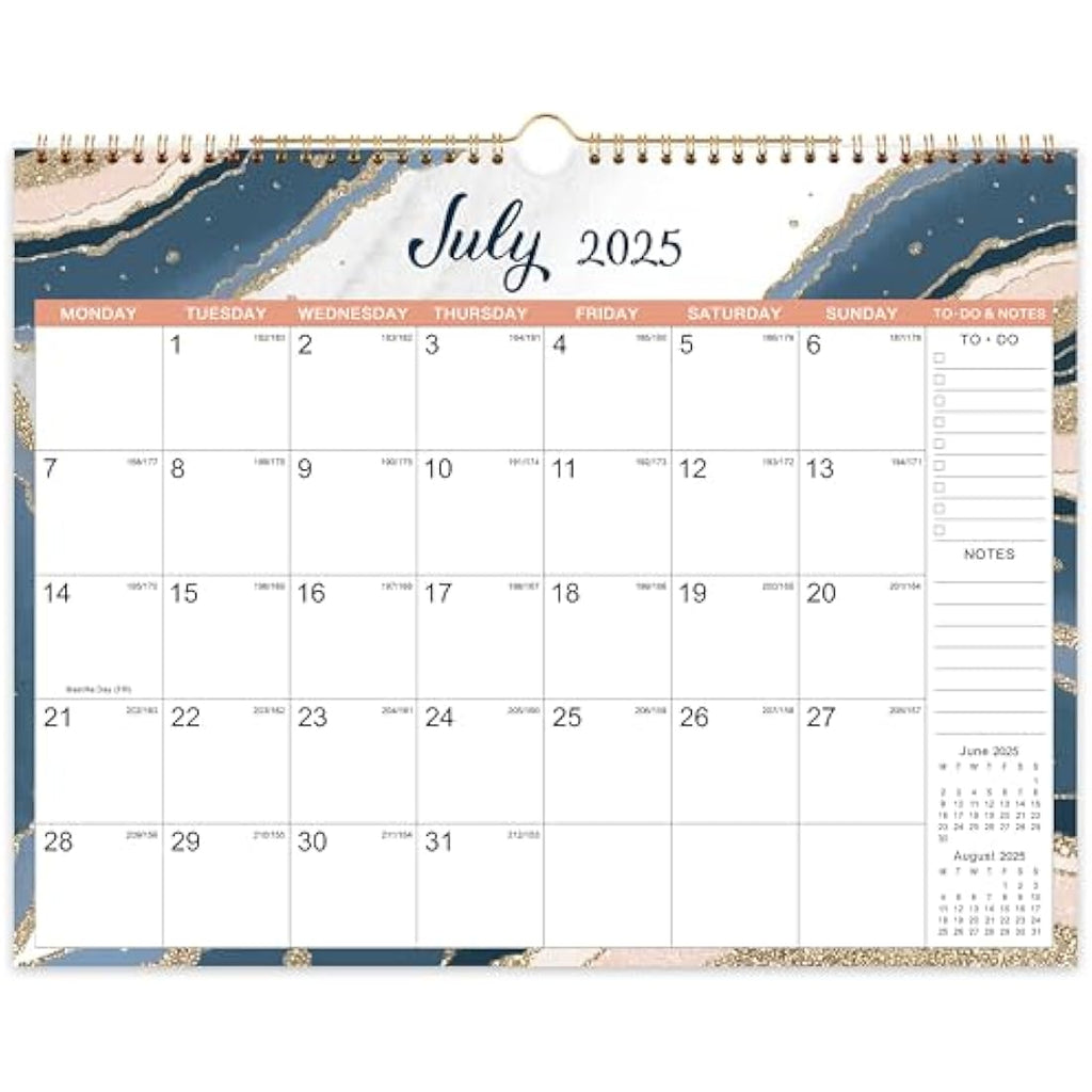 Jolof Store 2025-2026 Wall Calendar | 18-Month Planner with Hanging Hook