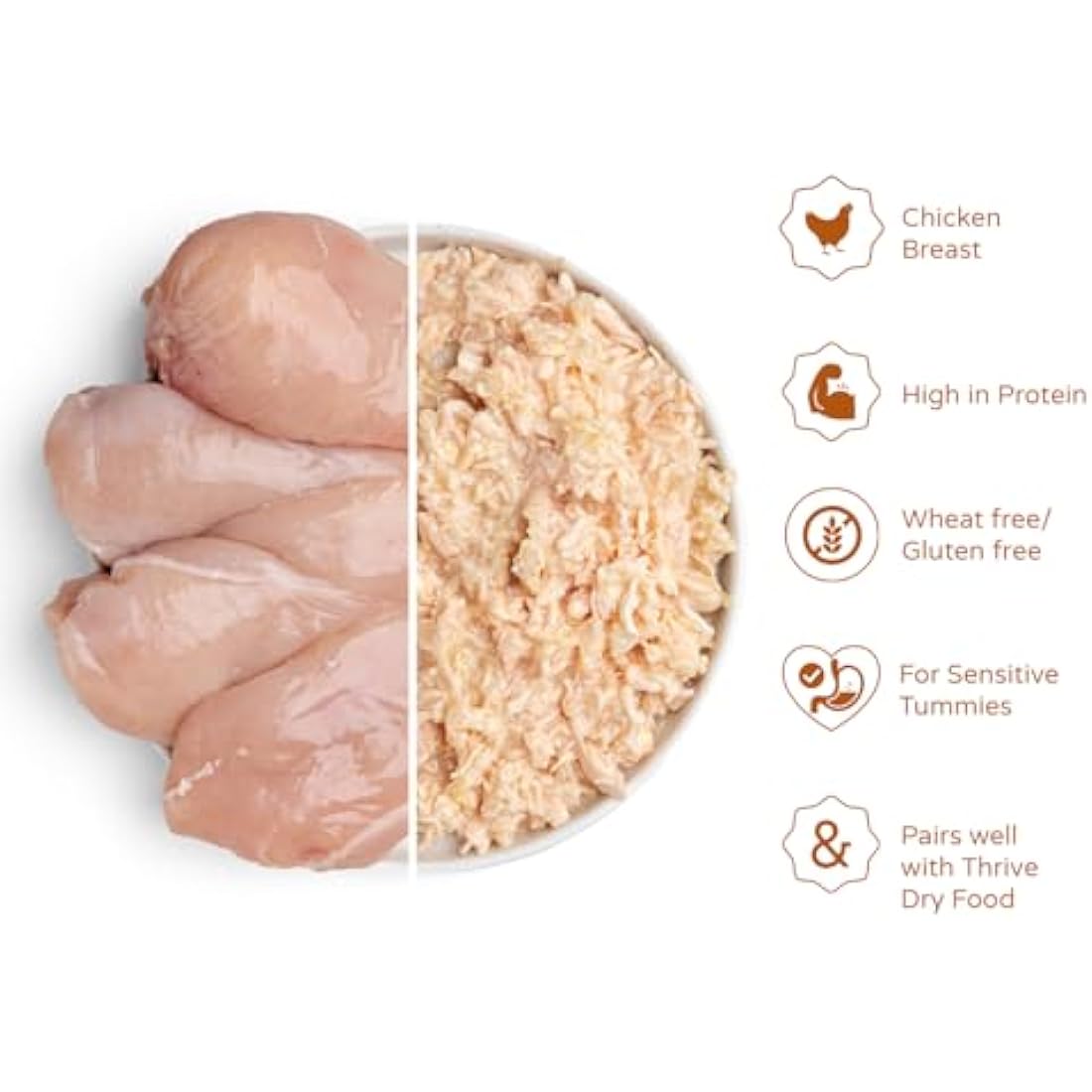 Thrive Chicken Breast Grain-Free Natural Cat Food - 12 Pack Case