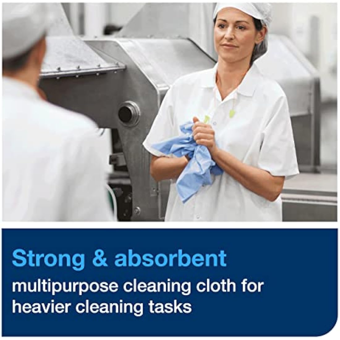 Tork Heavy-Duty Cleaning Cloths | White Multipurpose W4 Wipes | 105ct
