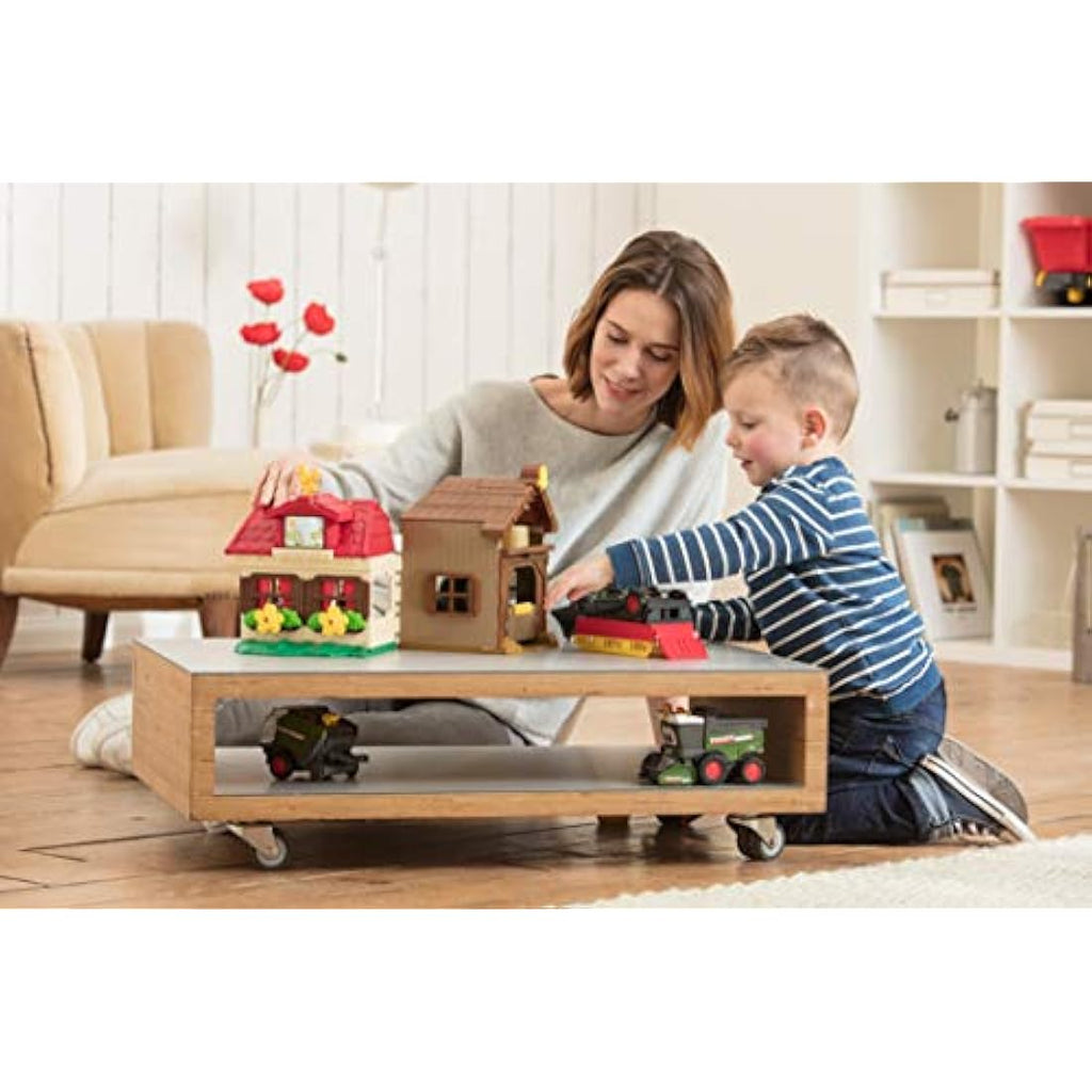 Dickie Toys Happy Farm House Playset with Tractor, Light & Sound