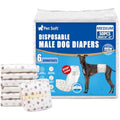 Pet Soft Male Dog Wraps – Disposable Absorbent Diapers, Medium, 50 Count