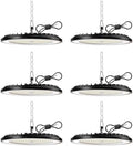 6-Pack 100W UFO LED High Bay Light, 15000LM 6000K IP65