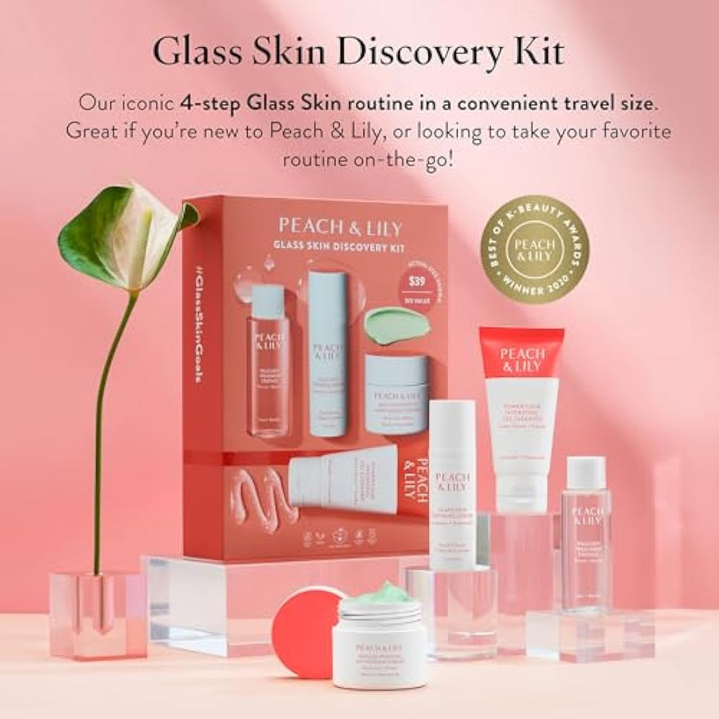 Peach & Lily Glass Skin Discovery Kit | 4-Step K-Beauty Skincare Set