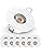 EMOS IP44 LED Recessed Bathroom Spotlights – 5W Warm White, Pack of 12