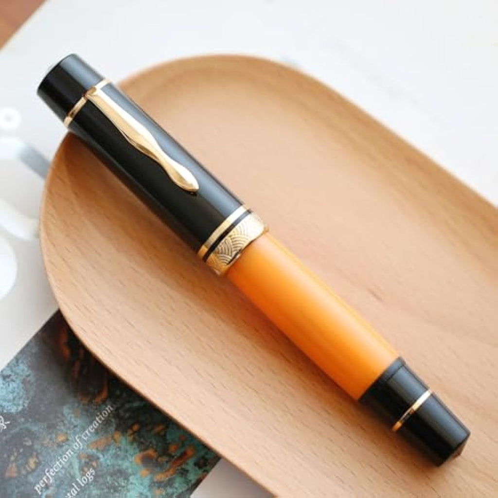 Majohn P139 Fountain Pen – Large Capacity Brass Piston System, Medium Nib