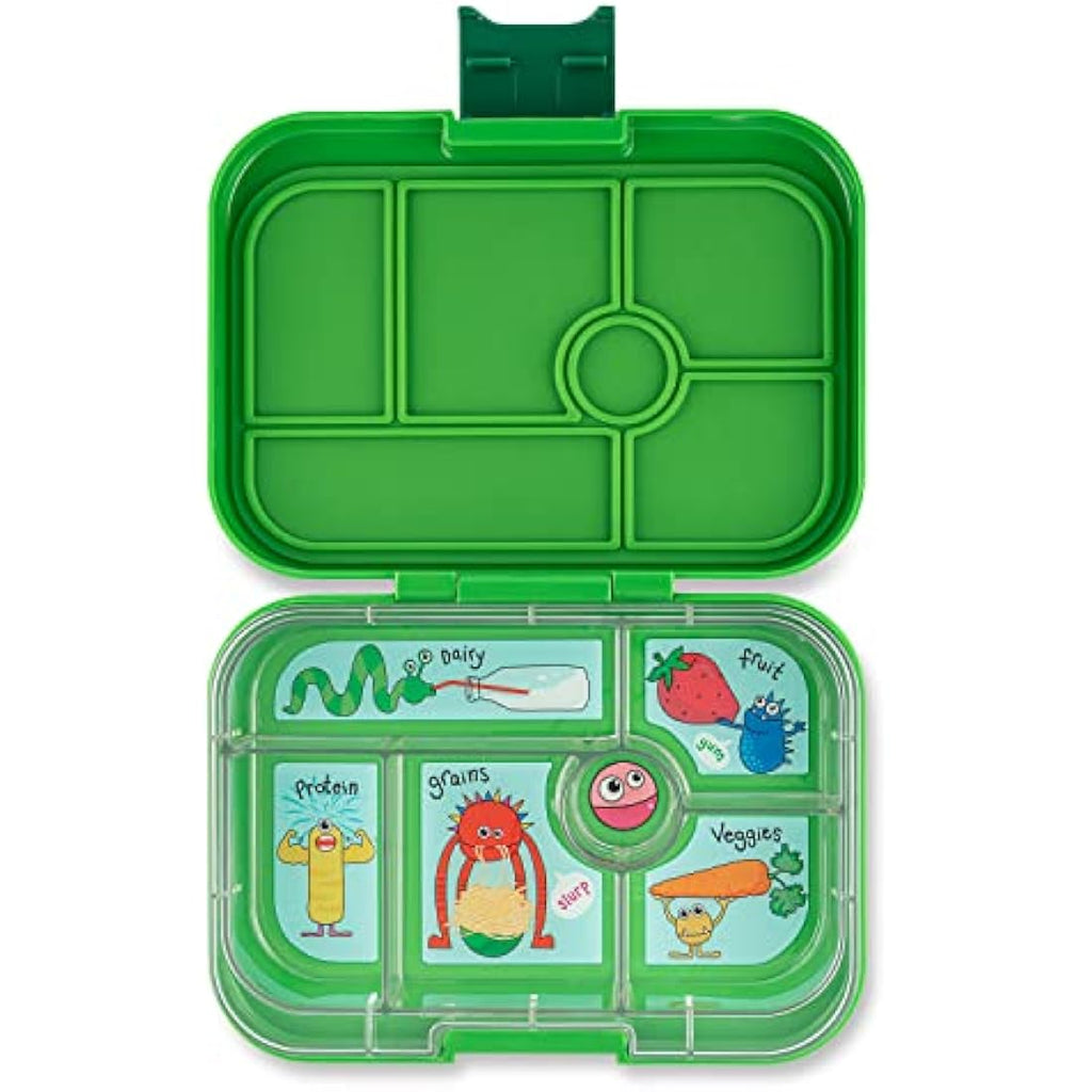 Yumbox Original Kids Bento Lunch Box | Leakproof 5-Compartment - Green