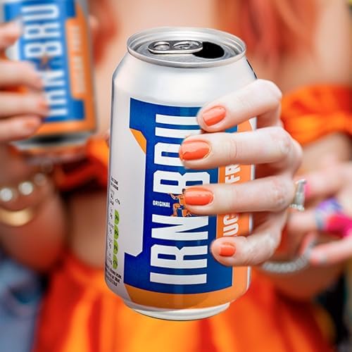 IRN-BRU Sugar Free Fizzy Drinks – 24 x 330ml Low Calorie Cans