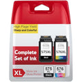 INKYEAH PG-575XL CL-576XL Ink Cartridges for Canon Pixma TS3550i TR4750i