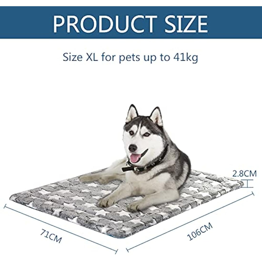 KROSER Reversible Dog Bed Mat | Extra Large Washable Foam Mattress