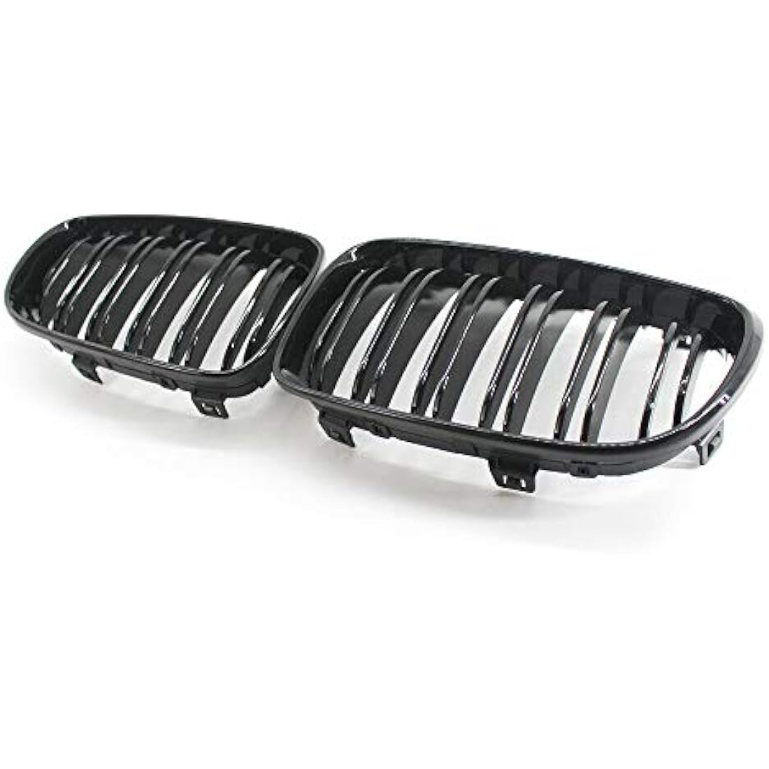 Gloss Black Dual Slat Front Kidney Grille for BMW 1 Series