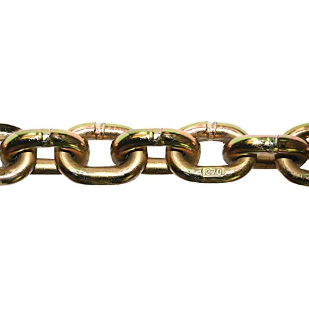 Vulcan Grade 70 Safety Chain with Grab and Sling Hooks - 3/8" x 8'