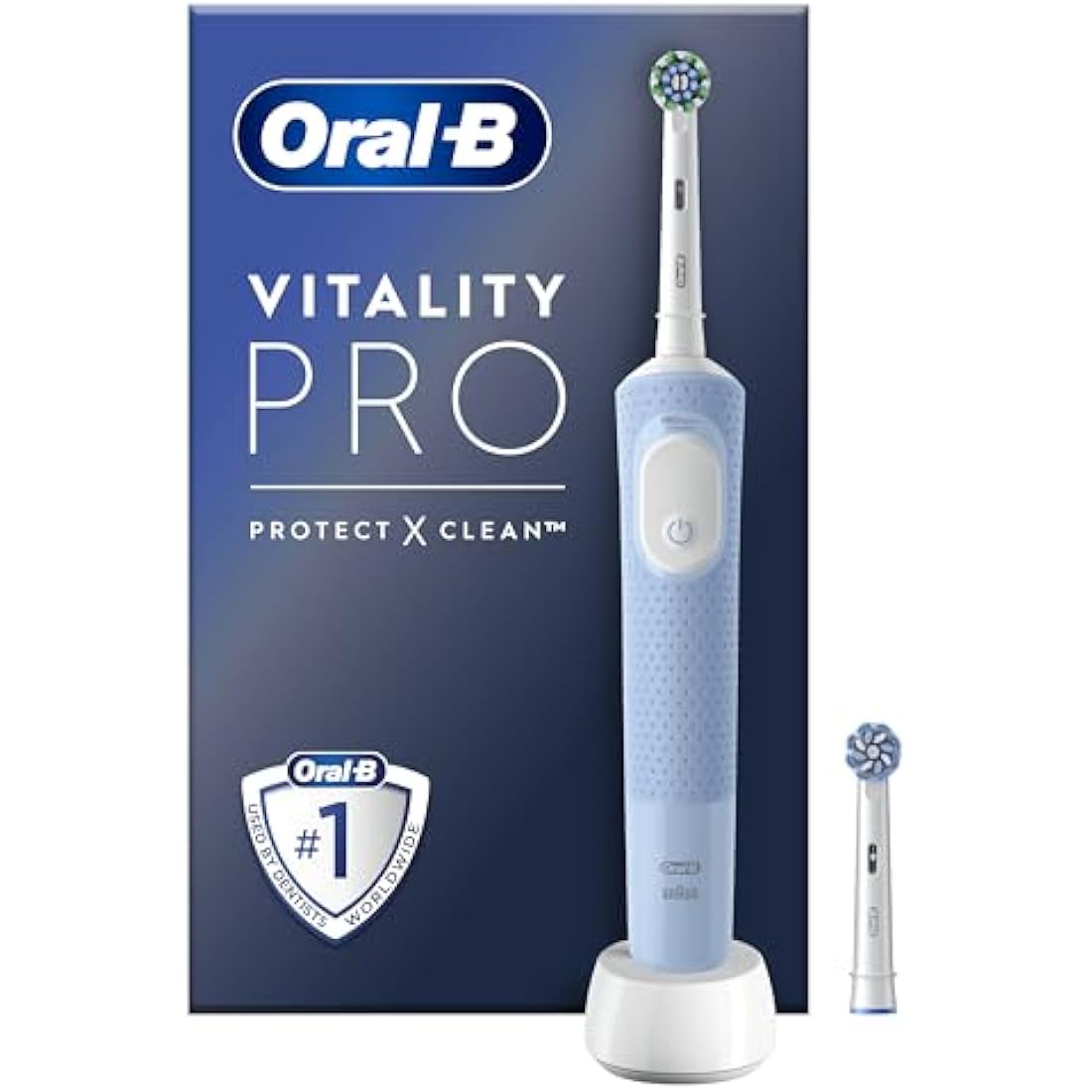 Oral-B Vitality Pro Electric Toothbrush - 3 Modes, 2 Heads, Blue