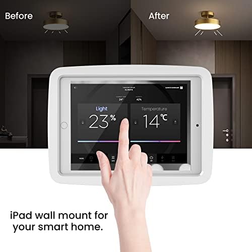 Beelta iPad Wall Mount for 10.2 inch 7/8/9th Gen | Anti-Theft Kiosk, White