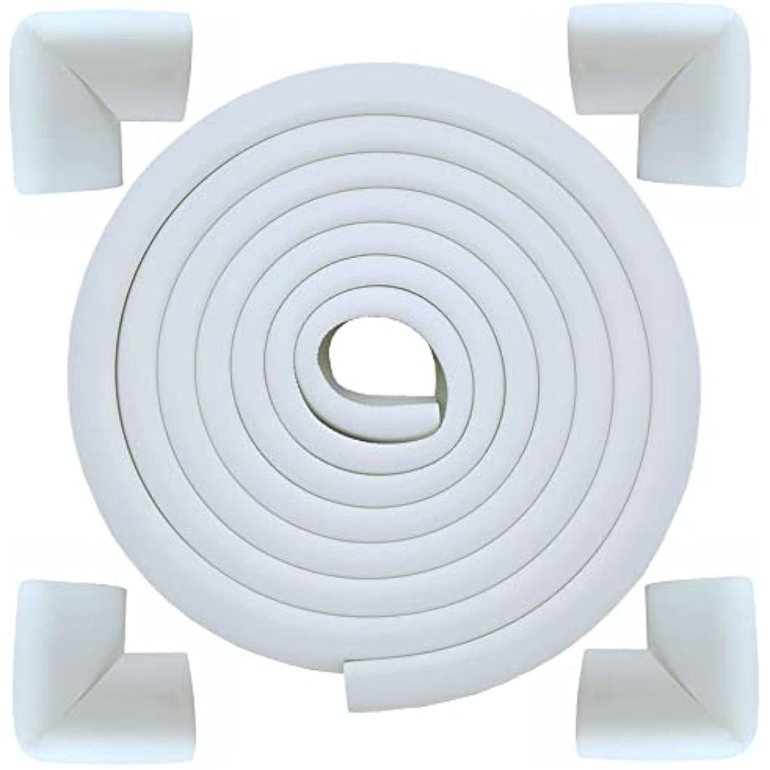 M2cbridge L-Shape Extra Thick Foam Edge and Corner Guard Set – Off White