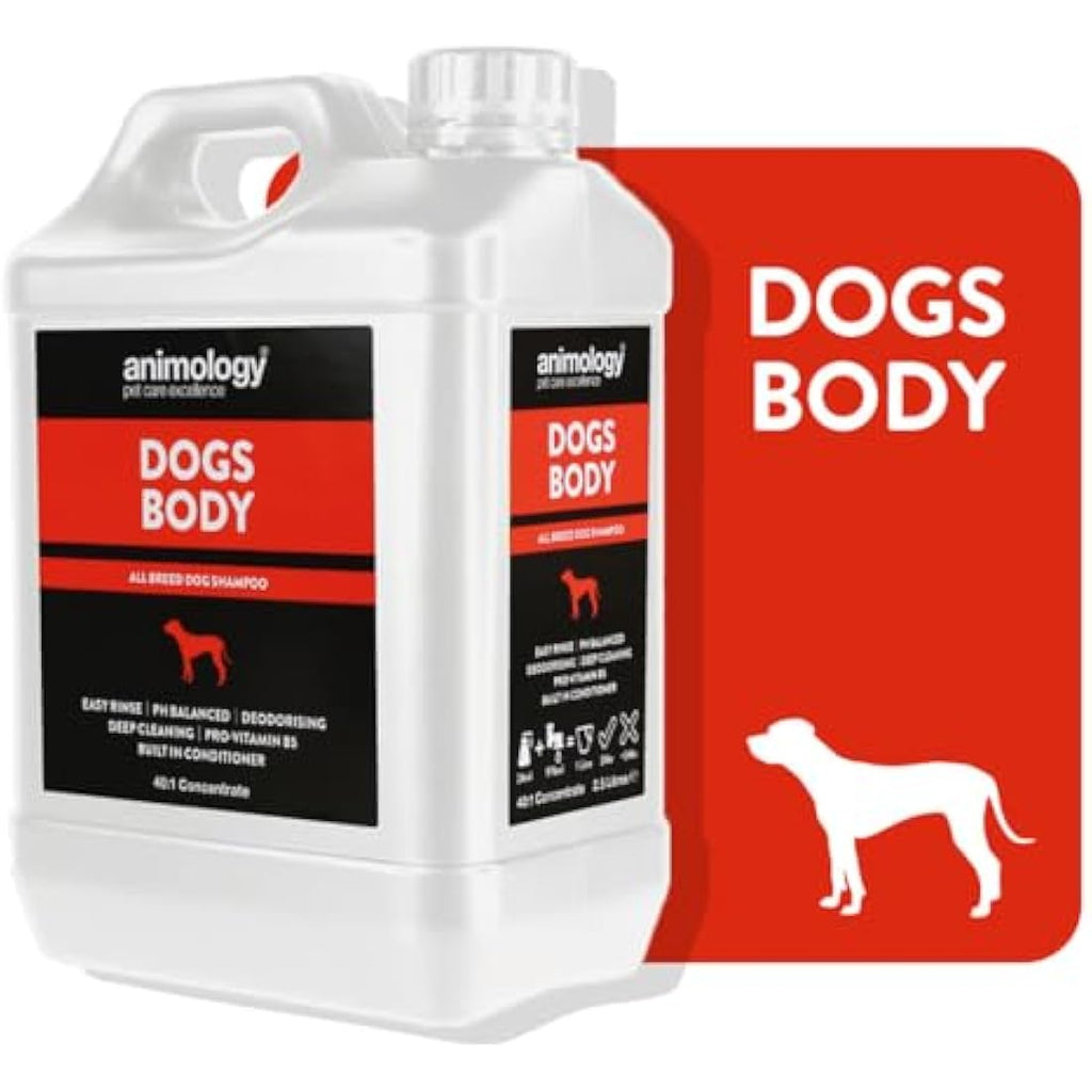 Animology Dogs Body Dog Shampoo – Deodorizing & Deep Cleaning, 2.5L