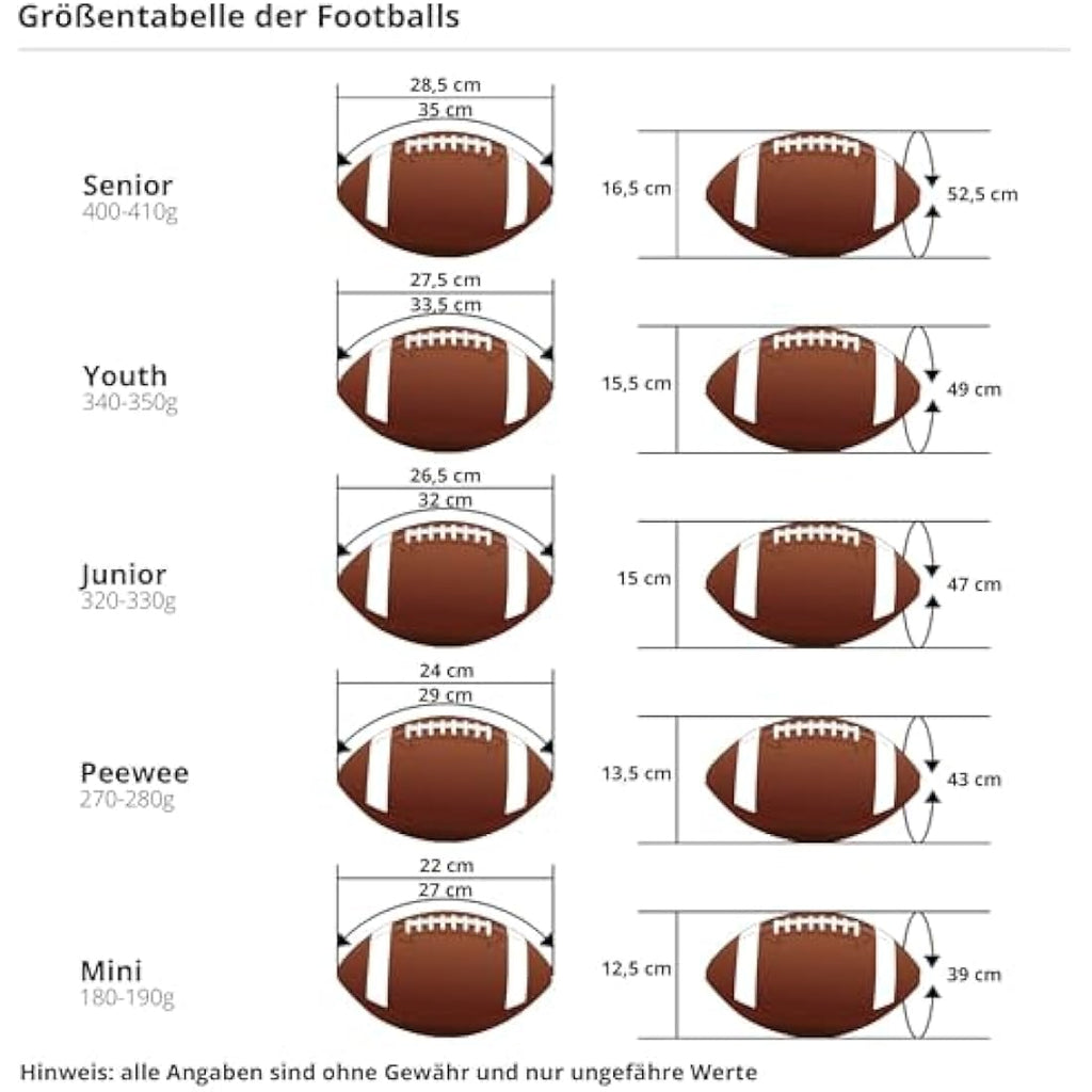 Wilson MVP Official American Football – Brown Leather Sports Gear Ball