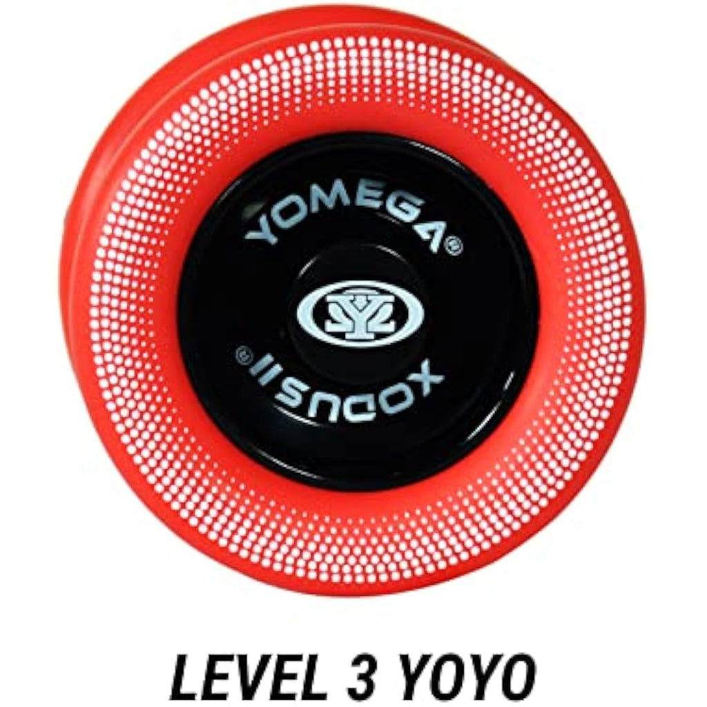 Yomega Xodus II Responsive YoYo – Wing Shape with Rubber Rims, Black Red